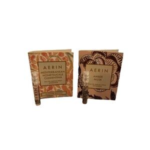Aerin Mediterranean Honeysuckle Clementina and Aerin Amber Musk Samples